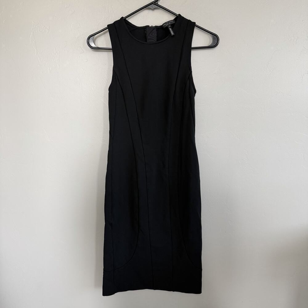 Rag & Bone Black Taryn Dress Size 4 Sleeveless MIDI Office Siren LBD